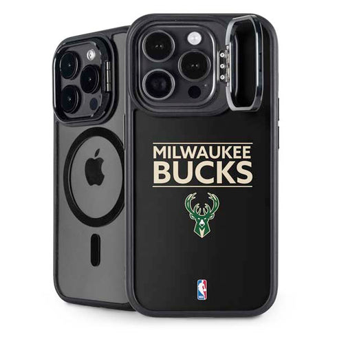 NBA Milwaukee Bucks Standard - Black iPhone 16 Pro Kickstand Case